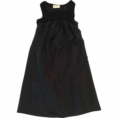 Pre-owned Chalayan Silk Mid-length Dress In Black