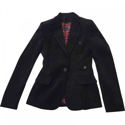 Pre-owned Roberto Cavalli Black Polyester Jacket