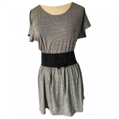 Pre-owned Sandro Mid-length Dress In Grey