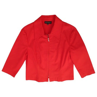 Pre-owned Tara Jarmon Short Jacket In Red