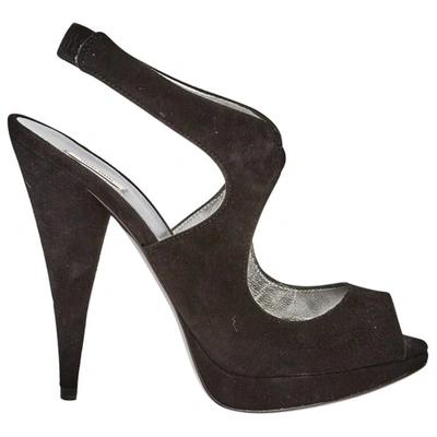 Pre-owned Miu Miu Black Suede High Heel