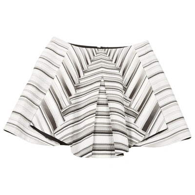 Pre-owned Peter Pilotto Mini Skirt In White