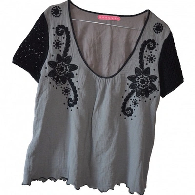 Pre-owned Manoush Grey Cotton Top