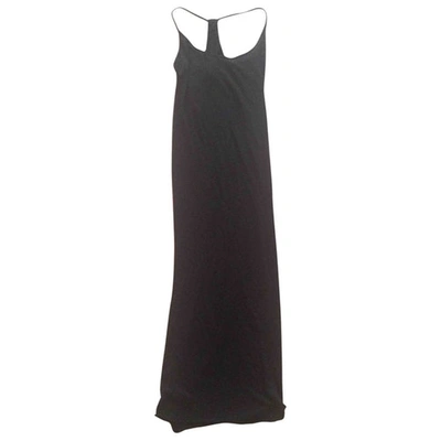 Pre-owned Enza Costa Maxi Dress In Black