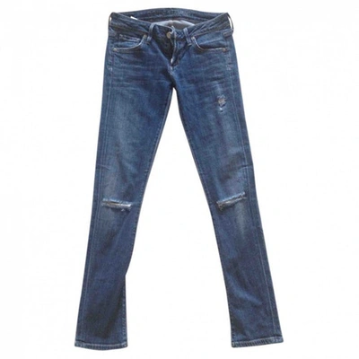 Pre-owned Citizens Of Humanity Slim Jeans In Blue