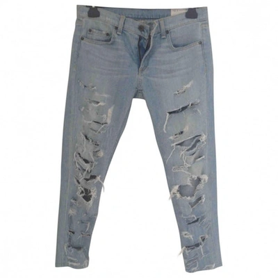 Pre-owned Rag & Bone Blue Cotton Jeans