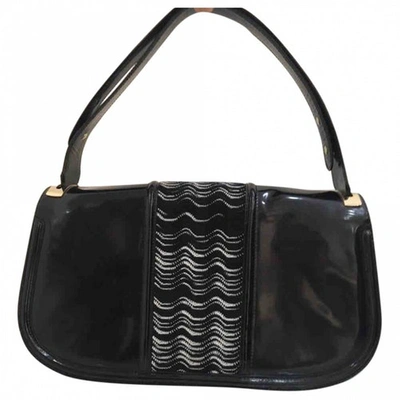 Pre-owned Missoni Leather Handbag In Black