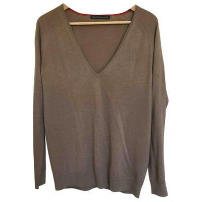 Pre-owned Balenciaga Silk Jumper In Camel