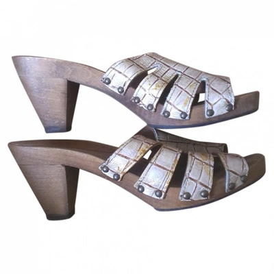 Pre-owned Marc Cain Leather Sandal In Other