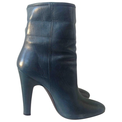 Pre-owned Pedro Garcia Leather Boots In Blue
