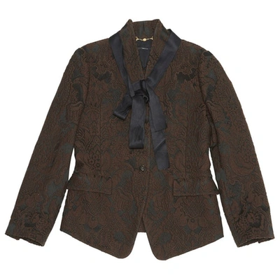 Pre-owned Gucci Wool Jacket In Brown