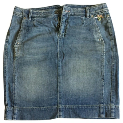 Pre-owned Marc Cain Mini Skirt In Blue