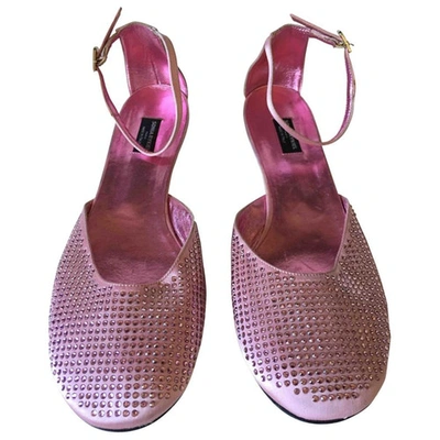 Pre-owned Sonia Rykiel Leather Sandals In Pink