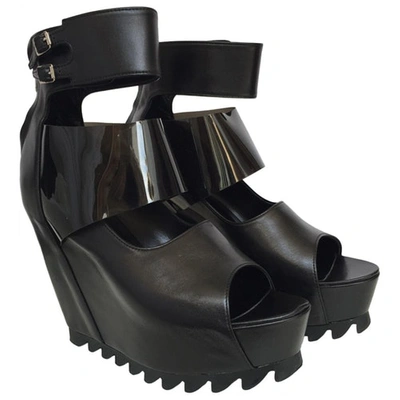 Pre-owned Jw Anderson Sandals In Black