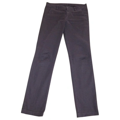 Pre-owned 7 For All Mankind Chino Pants In Purple