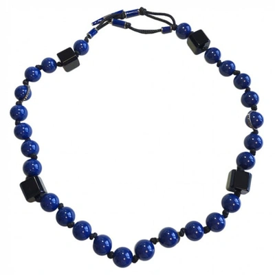 Pre-owned Lanvin Necklace In Blue