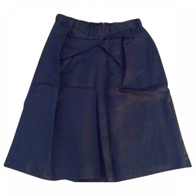 Pre-owned Bruuns Bazaar Mid-length Skirt In Black