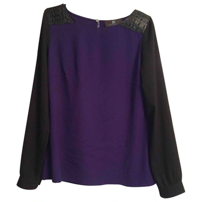 Pre-owned Sachin & Babi Purple Polyester Top