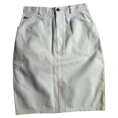 Pre-owned Lacoste White Skirt