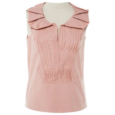 Pre-owned Marni Pink Cotton Top