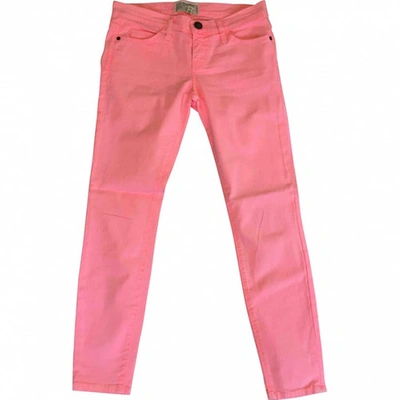 Pre-owned Current Elliott Slim Jeans In Pink