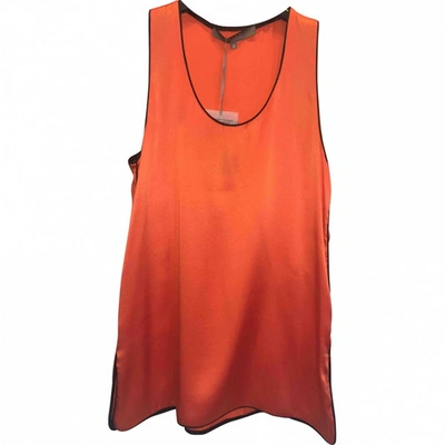 Pre-owned Space Style Concept Silk Camisole In Orange