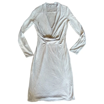 Pre-owned Halston Heritage Mid-length Dress In Grey