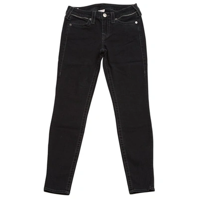 Pre-owned True Religion Slim Jeans In Black