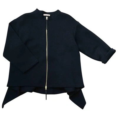 Pre-owned Marni Wool Jacket In Navy