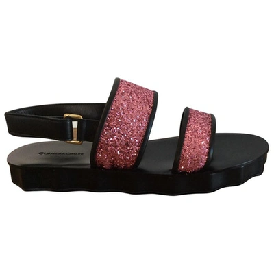 Pre-owned L'autre Chose Leather Sandals In Pink