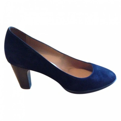 Pre-owned Fratelli Rossetti Blue Suede Heels