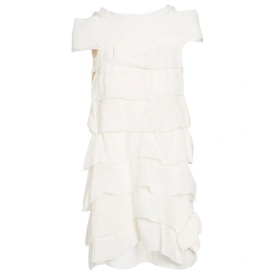 Pre-owned Marc Jacobs Linen Mini Dress In White