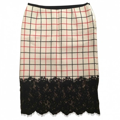 Pre-owned Sacai Wool Mid-length Skirt In Multicolour
