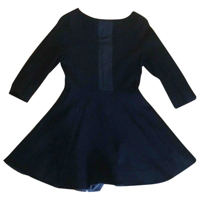 Pre-owned Marc By Marc Jacobs Wool Mini Dress In Black