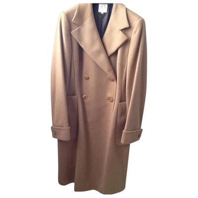 Pre-owned Loewe Cashmere Coat In Camel
