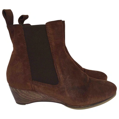 Pre-owned Vanessa Bruno Leather Boots In Brown