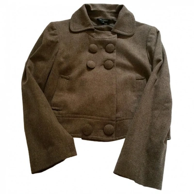 Pre-owned Tara Jarmon Wool Jacket In Brown