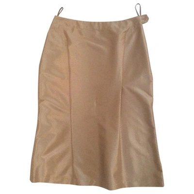 Pre-owned Jil Sander Skirt In Gold