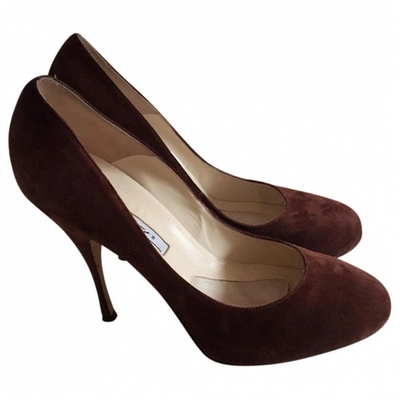 Pre-owned Brian Atwood Heels In Brown