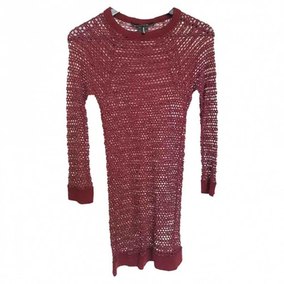 Pre-owned Isabel Marant Burgundy Cotton Top