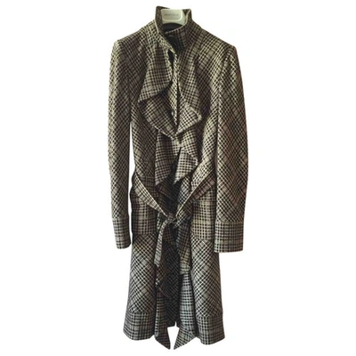 Pre-owned Diane Von Furstenberg Wool Coat In Brown