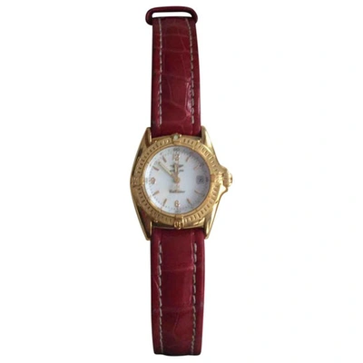 Pre-owned Breitling Gold Watch In Red