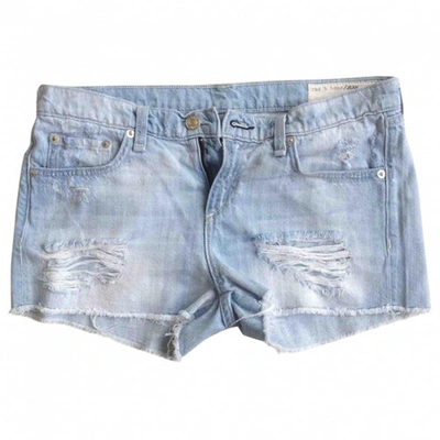 Pre-owned Rag & Bone Blue Denim - Jeans Shorts