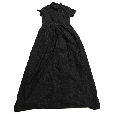 Pre-owned Carven Maxi Dress In Black