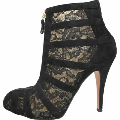 Pre-owned Bionda Castana Ankle Boots In Black