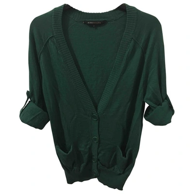 Pre-owned Bcbg Max Azria Wool Cardigan In Green
