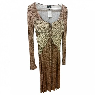 Pre-owned Just Cavalli Silk Mid-length Dress In Other