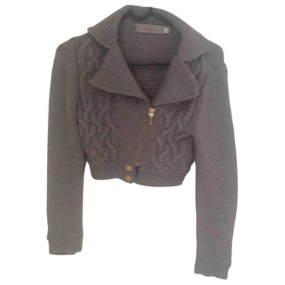 Pre-owned Preen By Thornton Bregazzi Wool Cardigan In Grey