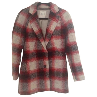 Pre-owned Madewell Wool Coat In Multicolour