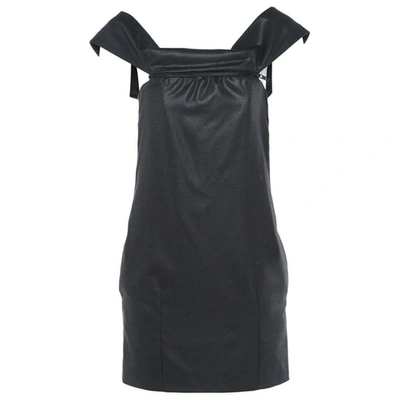 Pre-owned Chloé Wool Mini Dress In Anthracite